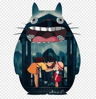 Tricou cu glugă Studio Ghibli Fan art Anime, Chinchilla elem