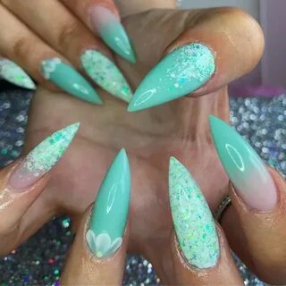 120+ mint green nail art designs 2018 Весенние ногти, Зелены