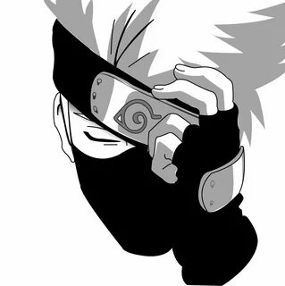 Art Black And White Kakashi - canvas-domain