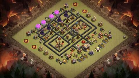 Undefeated Town Hall 9 (TH 9) War Base !! (Anti 3 Stars Base