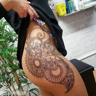 Mandala hip tattoo 😍 #justsmalltattoos @roatattoo Hip tattoo