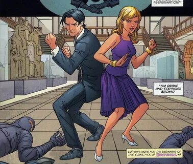 Tim Drake & Stephanie Brown in Red Robin #10 - Art by Marcus