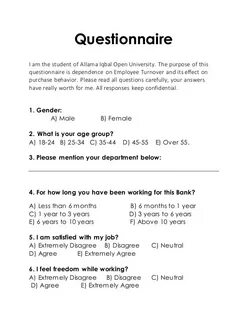 Create a questionnaire, feedback form for you by Simar1498 F