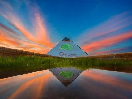 One of the largest pyramids in the world is a Bass Pro Shops