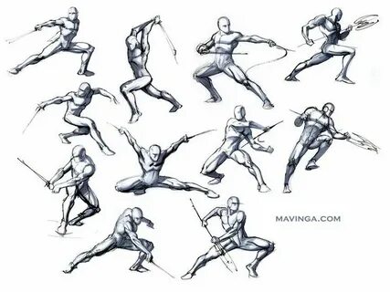 Resultado de imagem para sword fight pose Drawing poses, Dra
