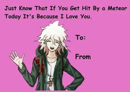 Пин на доске Danganronpa valentine cards