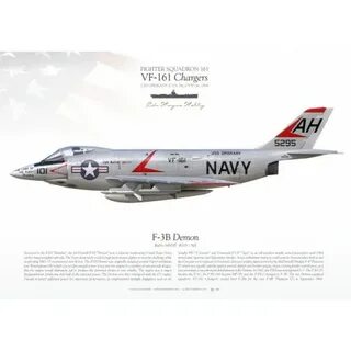 F-3B "Demon" VF-161 "Chargers" MB-106 - Aviationgraphic