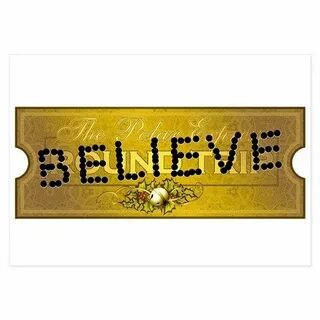 Polar Express Punched Ticket - BELIEVE 3.5 x 5 Fla by WheeDe