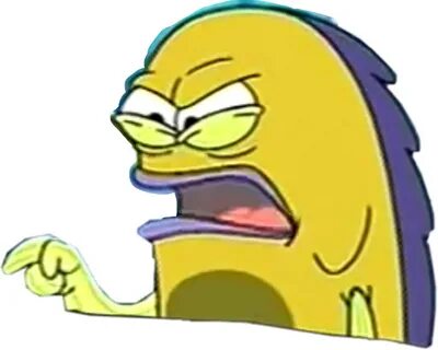 Stickers Sticker - Spongebob Fish Meme Face - (1024x819) Png