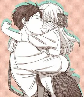 "Nozaki Umetarou" "Sakura Chiyo" Shoujo, Anime, Anime hug