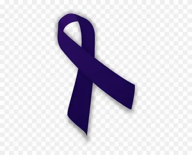 Purple Ribbon Against Domestic Violence And Bullying - Dark 