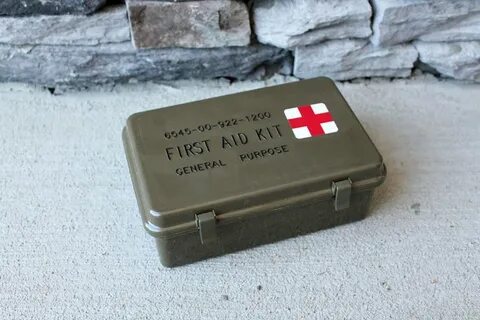 First Aid Kit small Ammodor travel plastic tactical cigar Et