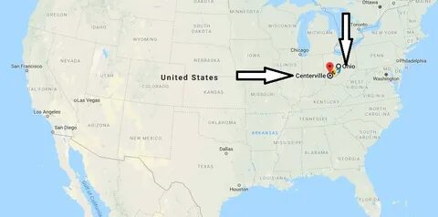 Where is Centerville Ohio Located Map - What County is Cedar