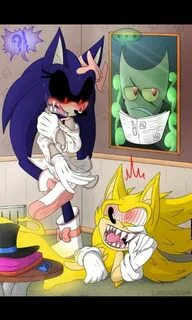 Lilly see fleetway sonic and said get out my room Sonic hero