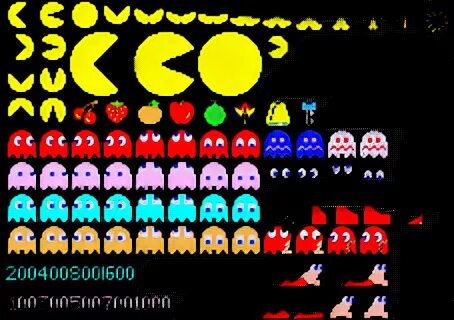 File:Pac-Man Comparable Sprite Sheet.png - The Cutting Room 
