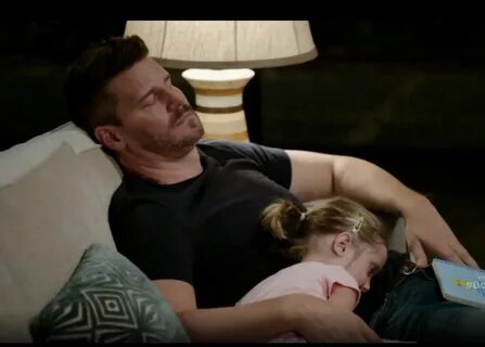 Bones. Season 10x01 Booth and his daughter Christine. Too ad