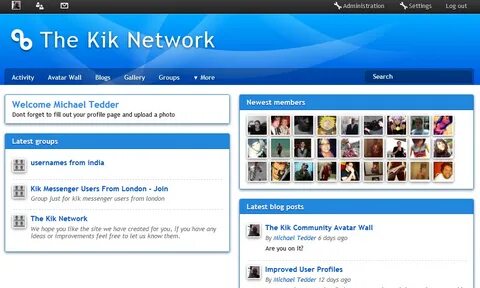 Kik user Kik Usernames