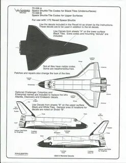 Купить Warbird Space Shuttle Tile Code Decals 1/72 029 на Ау