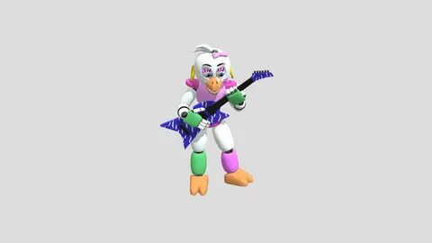 glamrock chica - Download Free 3D model by glitchtrap (@glic
