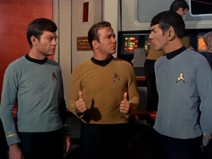 Создать мем "two thumbs up, a piece of the action, spock sco