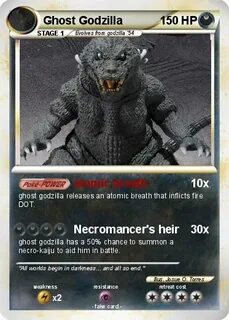 Pokémon Ghost Godzilla 7 7 - atomic breath - My Pokemon Card