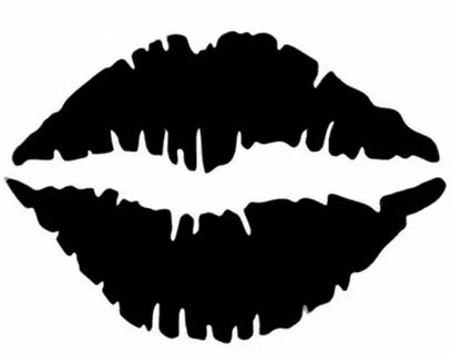 Kissing lips temporary tattoo stencil. #temporarytattoo #t4a