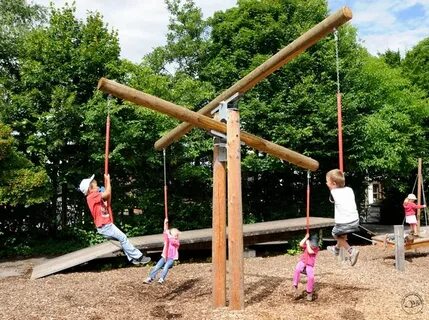 Richter Spielgeräte: Image examples swinging Diy playground,