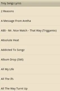 Download Trey Songz Lyrics APK 1.0 - Only in DownloadAtoZ - 