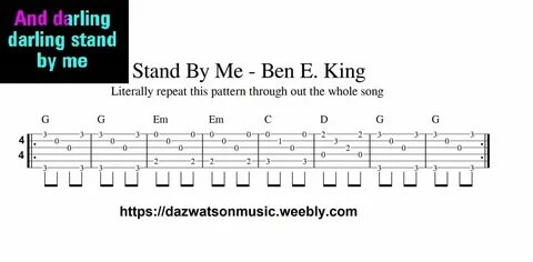 Stand By me easy fingerstyle guitar tab Fingerstyle guitar, 