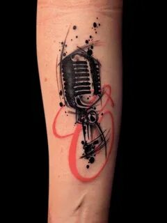 16 Rockabilly Microphone Tattoos Microphone tattoo, Music ta