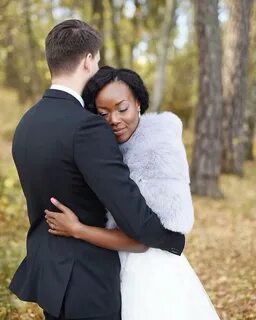 Romantic interracial couple wedding photography #love #wmbw 