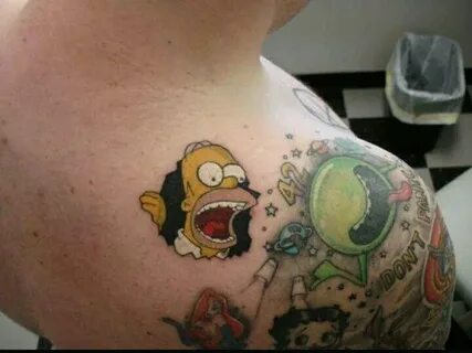 Tattoo Simpson Tattoos, Terrible tattoos, Cool tattoos