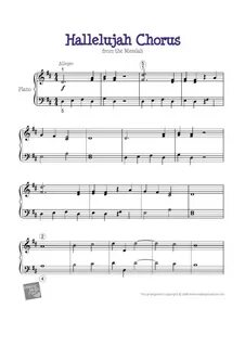 Hallelujah Chorus G F Handel printable pdf download