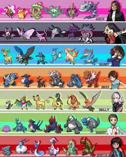 All of the Grumps + Holly's Pokemon teams & Elite 4 Battle P