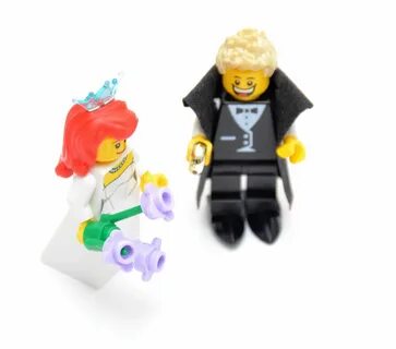 Custom Lego Minifigure Bridal Couple Wedding Lego Bride & Gr