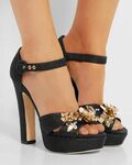 DOLCE & GABBANA Embellished brocade platform sandals - Shoes