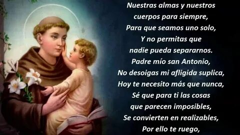 ORACIÓN AL PODEROSO SAN ANTONIO PARA RECUPERAR UN AMOR IMPOS