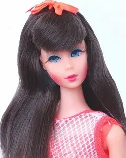 RARE! Vintage Dark Brunette Hair Twist 'N Turn TnT Barbie Do