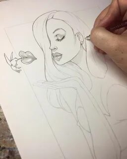 You guys! I’m so excited! I’m painting Jessica Rabbit for th