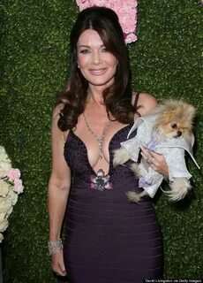 Lisa Vanderpump Dons Plunging Purple Gown To Opening Of Pump