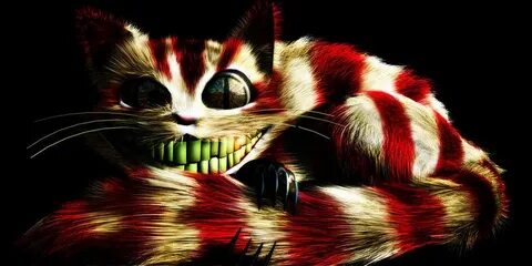 Evil Cheshire Cat by Necroglyph.deviantart.com on @deviantAR