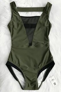 Cupshe Olive Green One Piece Online Sale, UP TO 61% OFF