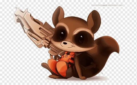 Rocket Raccoon Groot Chibi, rocket raccoon, komik, Karakter 