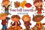 Fall Leaves Clip Art Collection (Graphic) by Keepinitkawaiid