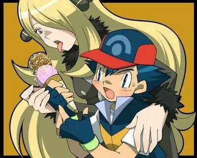 Ash Ketchum and Cynthia . ♡ I give good credit to whoever ma