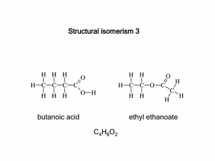 Structural Isomerism 1 butane 2-methylpropane C4H ppt downlo