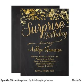 Create your own Invitation Zazzle.com Surprise birthday invi