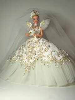 Bob Mackie Empress Bride Barbie Doll Barbie wedding dress, B