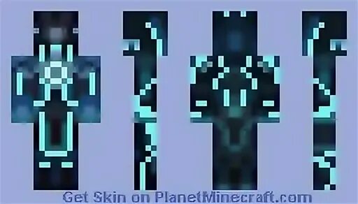 Tron 2010 Suit Minecraft Skin