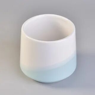 Белый держатель для свечей керамический, стеклянные подсвечн